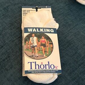 Thorlo Micro Low-Cut Walking Socks in White - Cushioned Pair